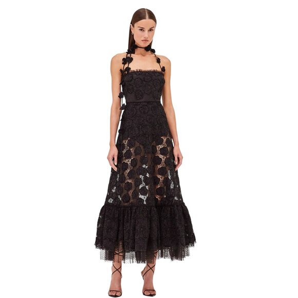 ALEXIS VILLANELLA MIDI DRESS SIZE M/L NEW - Picture 1 of 12